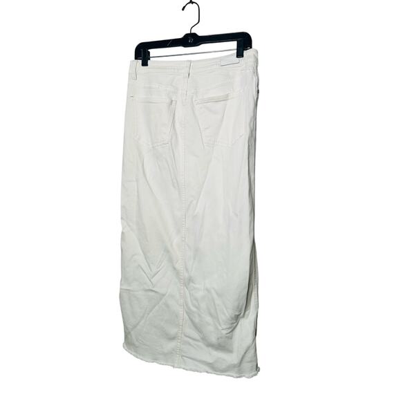 DL1961 Off-White Denim Cotton Blend Asra Ecru Maxi Skirt Size 27 - Picture 8 of 16